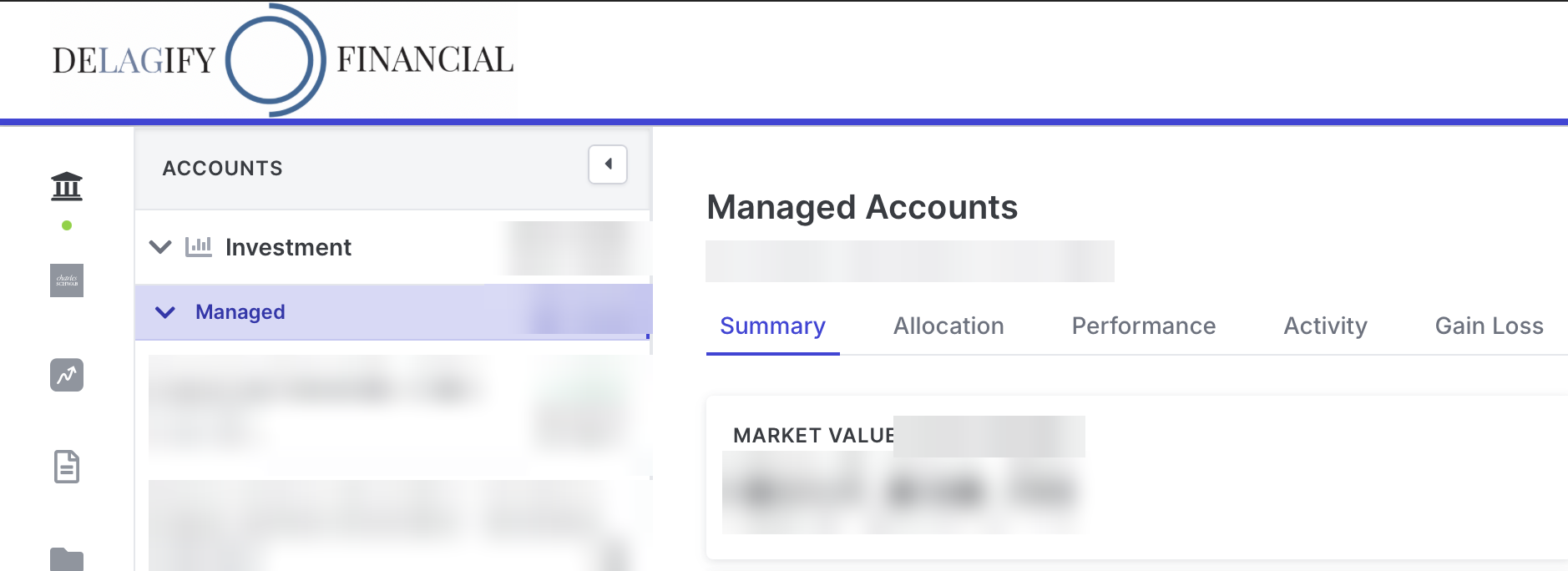 Orion client portal
